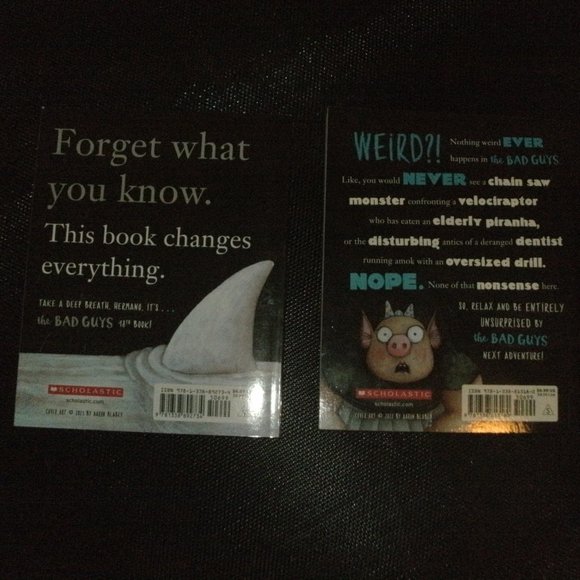 NWT THE BAD GUYS Aaron Blabey 18 Looks who's Talking & 15 Open Wide & Say Arrrgh - Picture 2 of 2